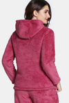 Zivame Soft Snuggles Fur Jacket - Beet Red — thumbnail 3